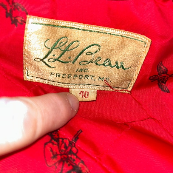 L.L. Bean INCREDIBLE vintage original red buffalo check plaid wool hunting jkt40 - Picture 2 of 7
